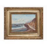 Oil Painting, Cliff House near San Francisco, USA, 1893 Oil on cardboardUSA, 1893Inscribed and dated