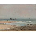 Henri-Arthur Bonnefoy (1839-1917), Coastline, France, c. 1900 Oil on panelFrance, around 1900Henri-