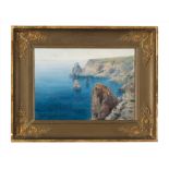 Vladimir Baltz (1864-1939), Cape Fiolent, Crimea, Early 20th C. Oil on canvas, relinedRussia,