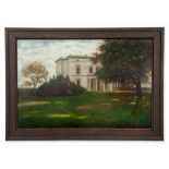 B. Soldin, Schrödersche Villa, Oil Painting, c. 1900 Oil on canvasGermany, circa 1900B. Soldin –