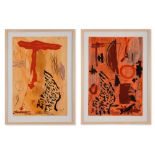 Anton Patiño, Two Compositions ‘No. 5 & No. 6’, Spain, 1998/99Mixed media on cardboardSpain, 1998/