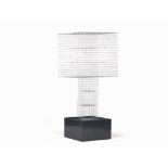 Christoph Luckeneder, Light Object ‘Cube with Cross’, c. 2010Galvanized and coated grid; iron-gray