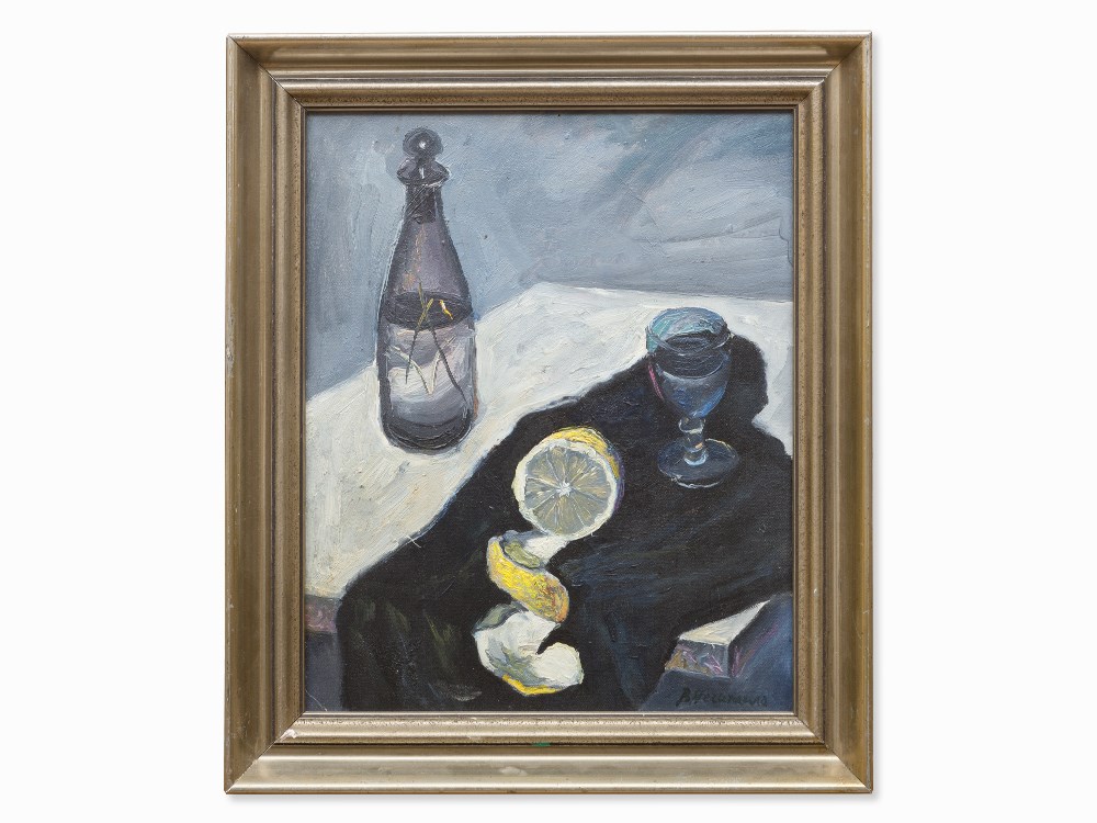 Vasilij Kirillovic Necitajlo, Still Life with Lemon, c. 1960 Oil on hardboard Russia, around 1960