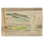 Erich Heckel, Still Life with Corncob, Watercolor, 1946Watercolor and chalk on wove paperGermany,