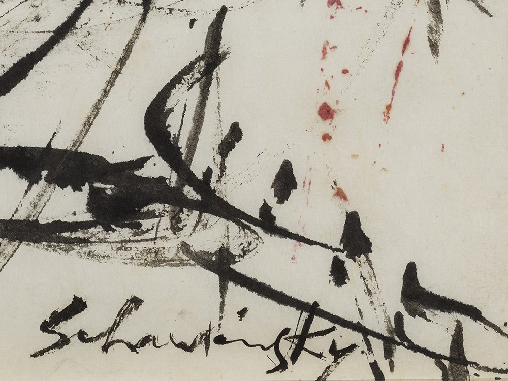 Alexander Schawinsky, Ink, Abstract Composition, USA, 1956Ink on paperUSA, 1956Xanti Alexander - Image 5 of 19