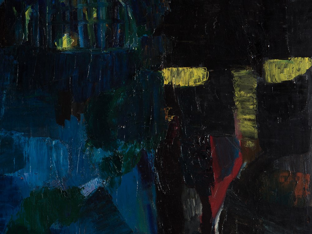 Bruno Cassinari (1912-1992), Notturno, Oil Painting, Italy, ‘59 Oil on canvasItaly, 1959Bruno - Image 5 of 10