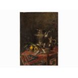 Still life with Silver Jug, Oil Painting, Early 20th Century Oil on canvasGermany, early 20th