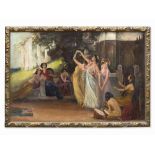 W. Ernst, Oil Painting, Dancing Ladies, Germany, c. 1910 Oil on canvas Presumably Germany, around