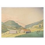 Rudolf Jahns (1896-1983), At the Foot of Hoher Göll, 1942Watercolor on watercolor laid paperGermany,