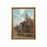 Castle Albrechtsburg near Meissen, Germany, c. 1930 Oil on canvasGermany, c. 1930Total dimensions,