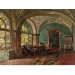 Paul Barthel (1862-1933), Interior With Lady, Oil, c. 1920 Oil on panel Germany, circa 1920 Paul