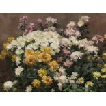 Angelina Drumaux (1881-1959), Chrysanthèmes en fleurs, Öl, 1903 Öl auf Leinwand Belgien,