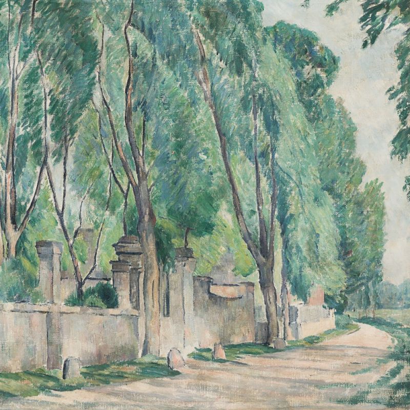 Gustave René Pierre (1875-1939), Baumlandschaft, Öl, um 1900 Öl auf LeinwandFrankreich, um - Image 10 of 10