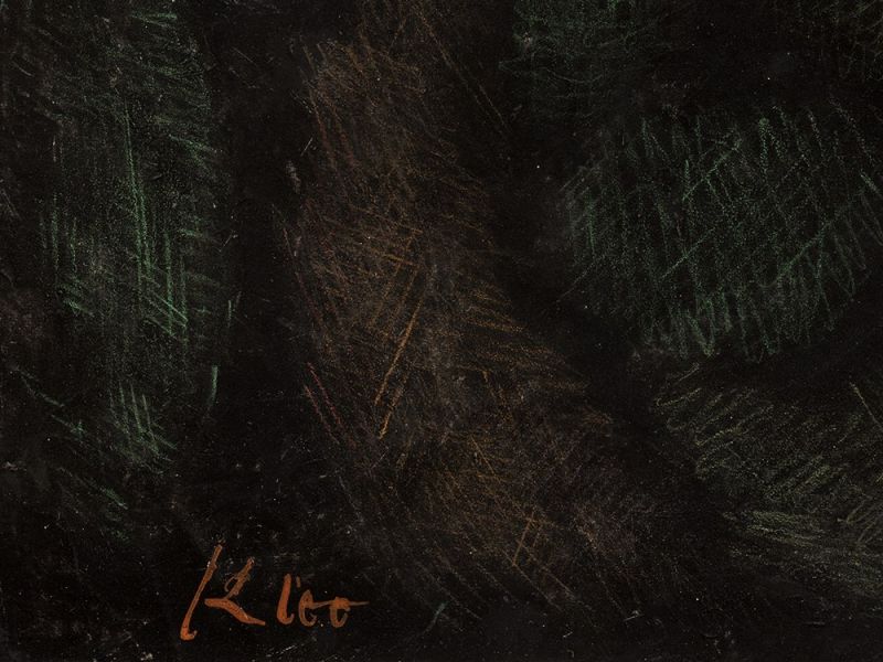Paul Klee (1879-1940), Nächtliche Landschaft, Farbstift, 1937 Farbstiftzeichnung auf schwarz - Image 3 of 11