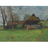 Paul Müller-Kaempff (1861-1941), Tagesstille (Gehöft), 1904 Öl auf LeinwandDeutschland, 1904Paul