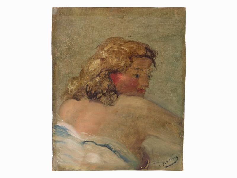 André Derain (1880–1954), Buste de Femme, Öl, um 1934/39 Öl auf Leinwand, montiert auf - Image 5 of 11