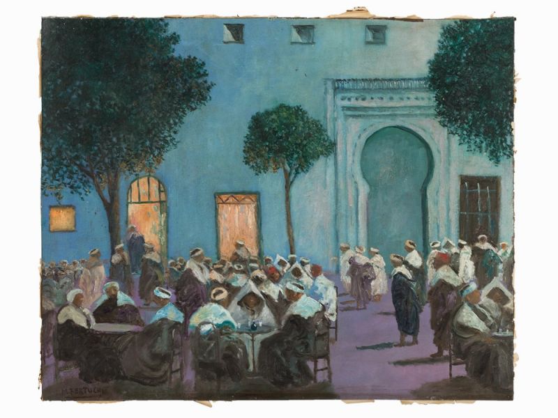 Mariano Bertuchi (1885-1955), Orientalische Szene, nach 1920  Öl auf Karton, aufgezogen auf Holz - Image 3 of 13