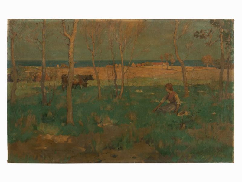 James W. Hamilton (1860-1932), The Grange Helensburgh, Öl, 1895 Öl auf LeinwandSchottland, 1895James - Image 6 of 11