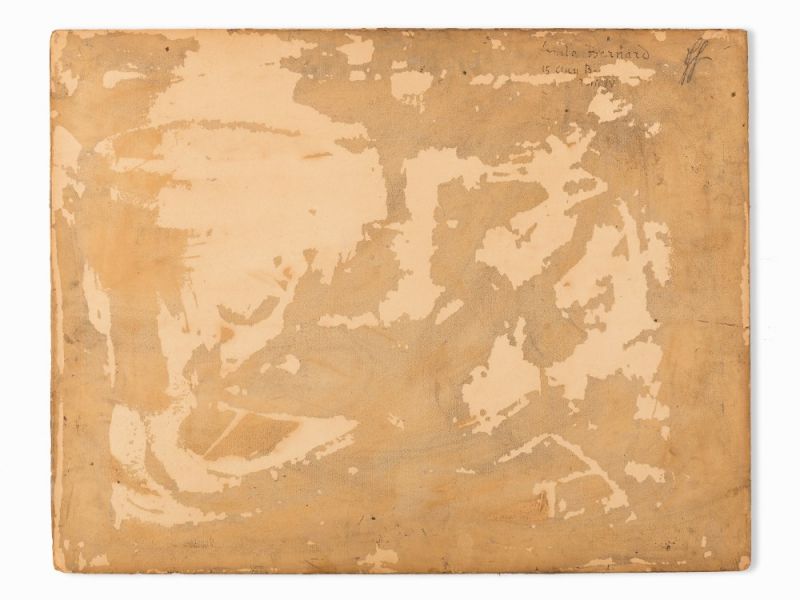 Émile Bernard, La Sicilienne au Bouquet de Fleurs, 1922 Öl auf Papier, auf Karton aufgelegtItalien/ - Image 8 of 10