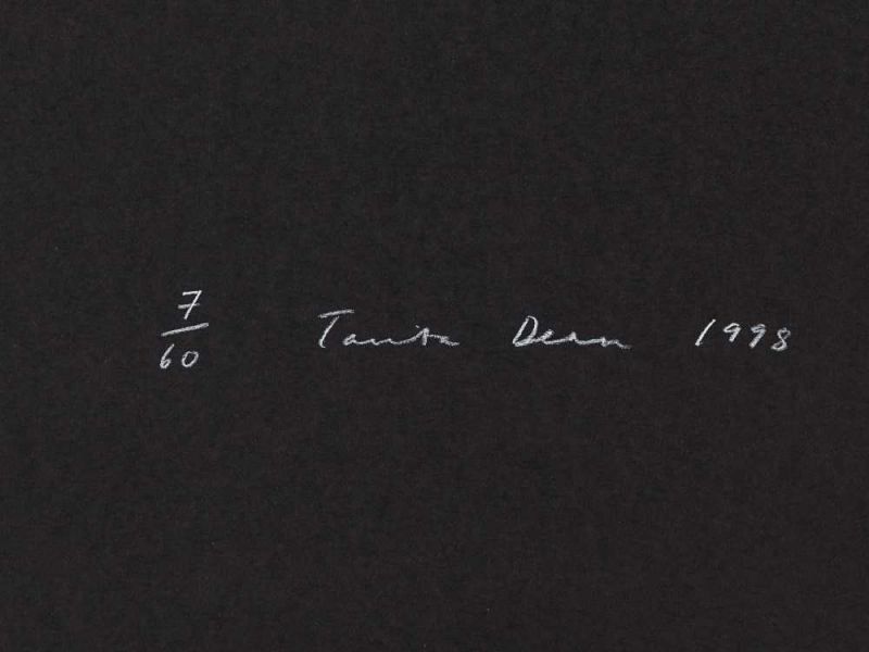 Tacita Dean, Horizon/Rain/Filthy Weather, 3 Serigrafien, 1998 Folge von 3 Serigrafien auf schwarz - Image 3 of 11