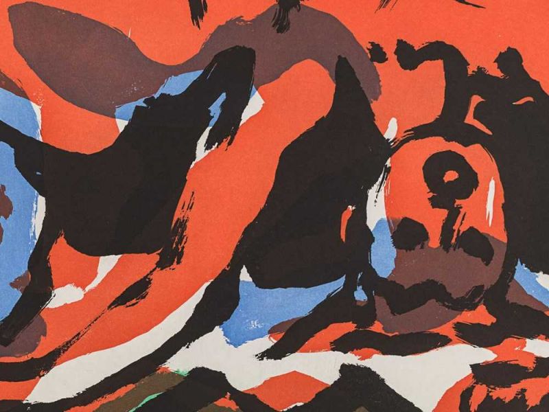 A.R. Penck, Aus „Berlin Suite“, 3 Farbaquatinten, 1990 3 Farbaquatinten auf festem Velin - Image 4 of 12