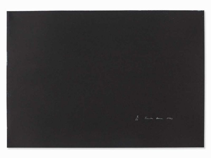 Tacita Dean, Horizon/Rain/Filthy Weather, 3 Serigrafien, 1998 Folge von 3 Serigrafien auf schwarz - Image 6 of 11