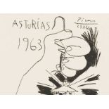 Pablo Picasso, Asturias 1963, Lithografie, 1963 Umdrucklithografie auf Velin „Arches“ (