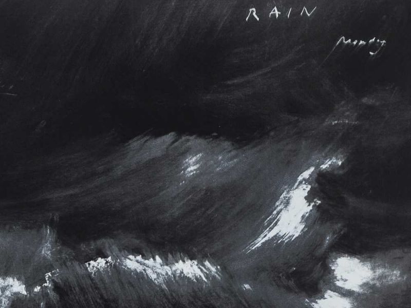 Tacita Dean, Horizon/Rain/Filthy Weather, 3 Serigrafien, 1998 Folge von 3 Serigrafien auf schwarz - Image 8 of 11