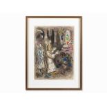 Marc Chagall, Lithografie, Moses und Aaron vor dem Pharao, 1966 FarblithografieFrankreich,