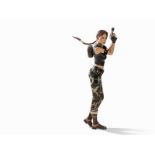 Lebensgroße Figur Lara Croft “Angel Of Darkness”, Anf. 21. Jh. Glasfaserverstärkter Kunststoff,