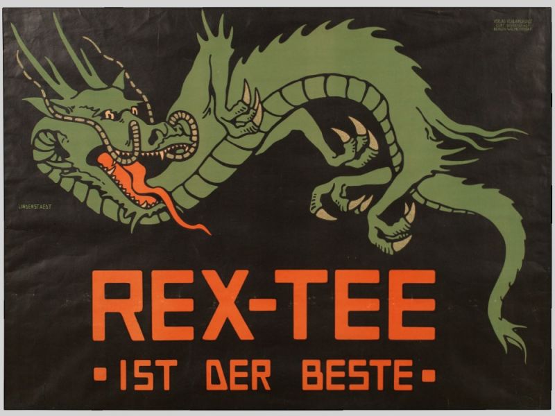 Werbeplakat „Rex Tee“, Hans Lindenstaedt, Deutschland, um 1910 Deutschland, um - Bild 2 aus 7