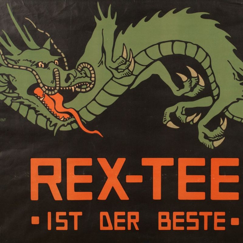 Werbeplakat „Rex Tee“, Hans Lindenstaedt, Deutschland, um 1910 Deutschland, um - Bild 7 aus 7