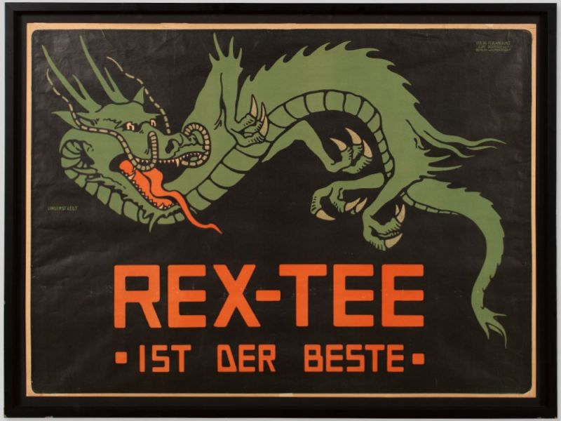 Werbeplakat „Rex Tee“, Hans Lindenstaedt, Deutschland, um 1910 Deutschland, um