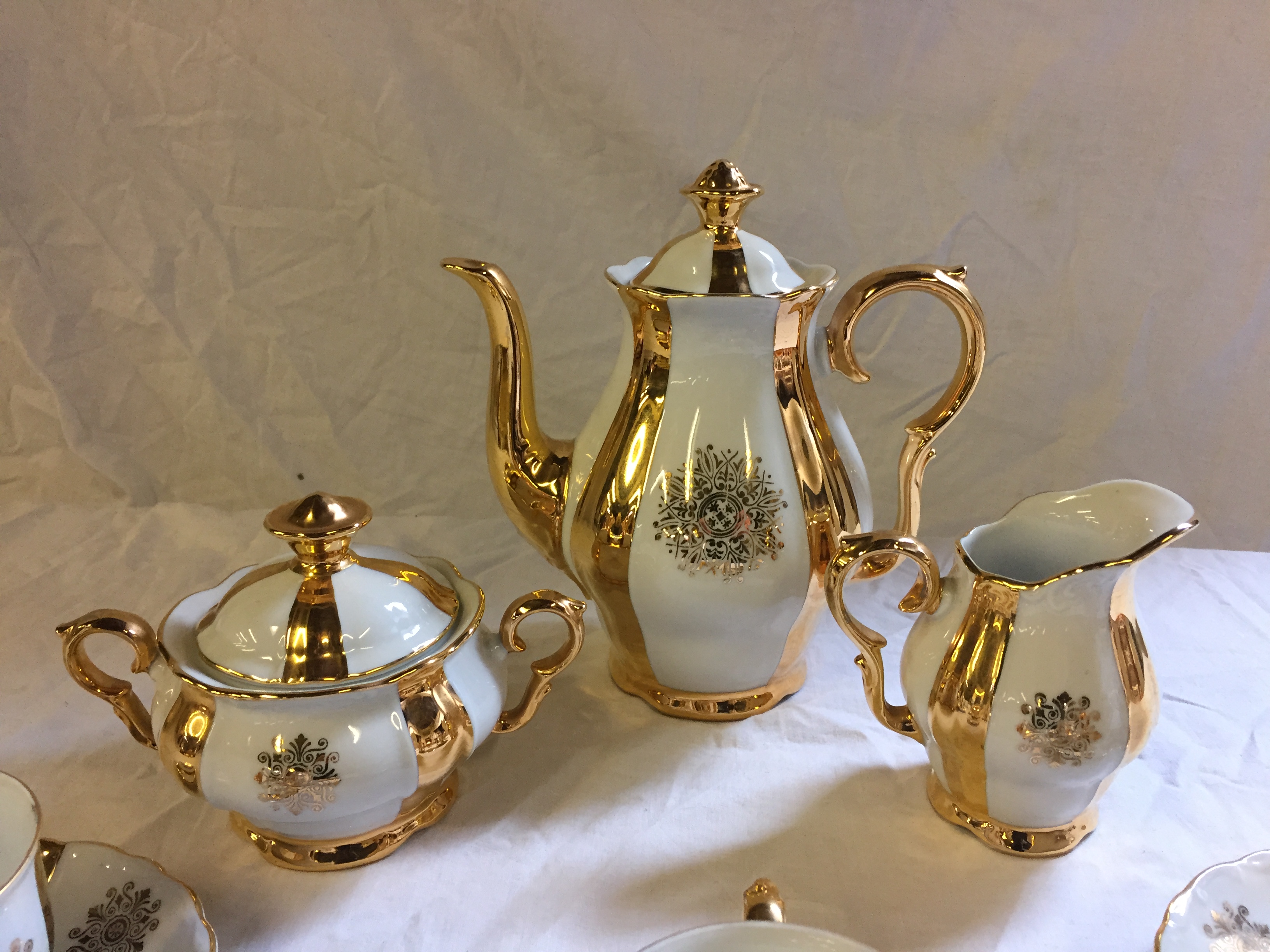 A six piece Czechoslovakian coffee set. - Image 2 of 3