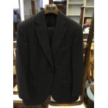 Bespoke Charcoal Grey Pin Stripe Gents Wool Two Piece Suit made by Daks/Simpson of London.