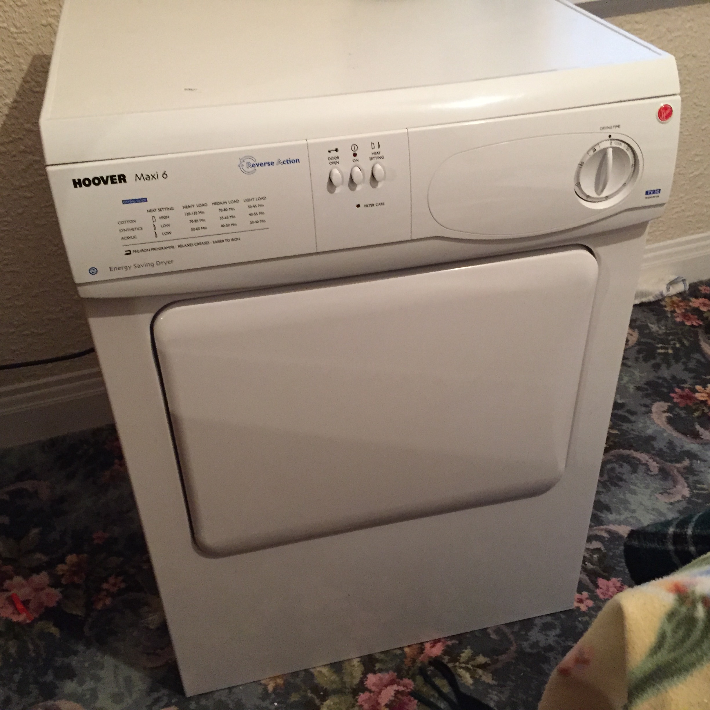 A Hoover Maxi 6 Tumble dryer.