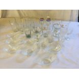 A selection ogf promotable drinks glasses.