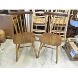 A pair of Billund Stolefabrik dining chairs.