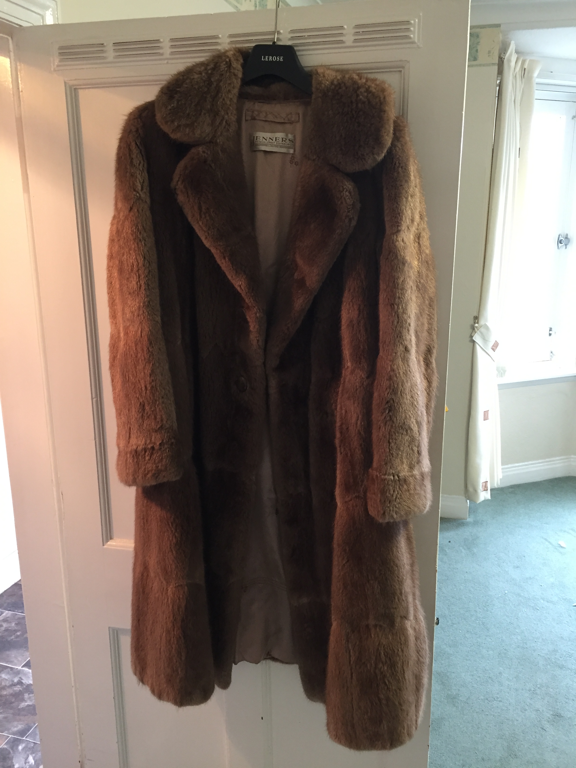 A fur coat.