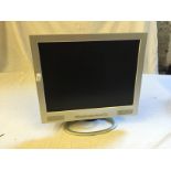 A computer monitor.