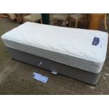 A new Single devan bed with silentnight mattress.