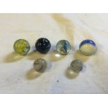 A Selection of Handmade Marbles.