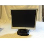 A computer monitor.