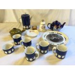 T & G Green coffee set a Tetley tea Folk tea pot and others