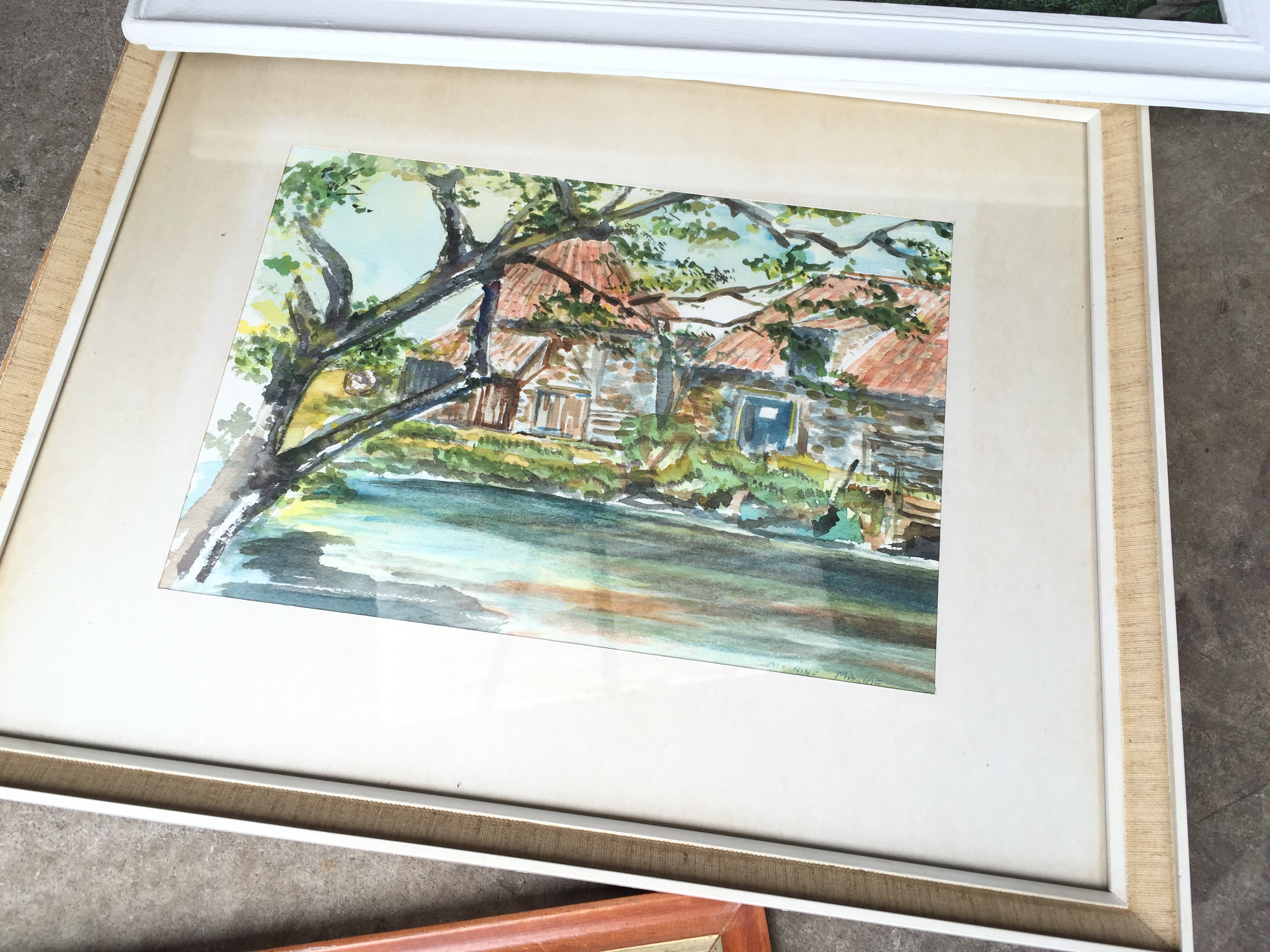 *A signed watercolour. (Showroom 2) - Image 2 of 2