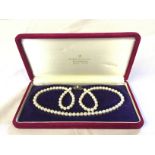 A set of Japanese pearls by K. Mikimoto