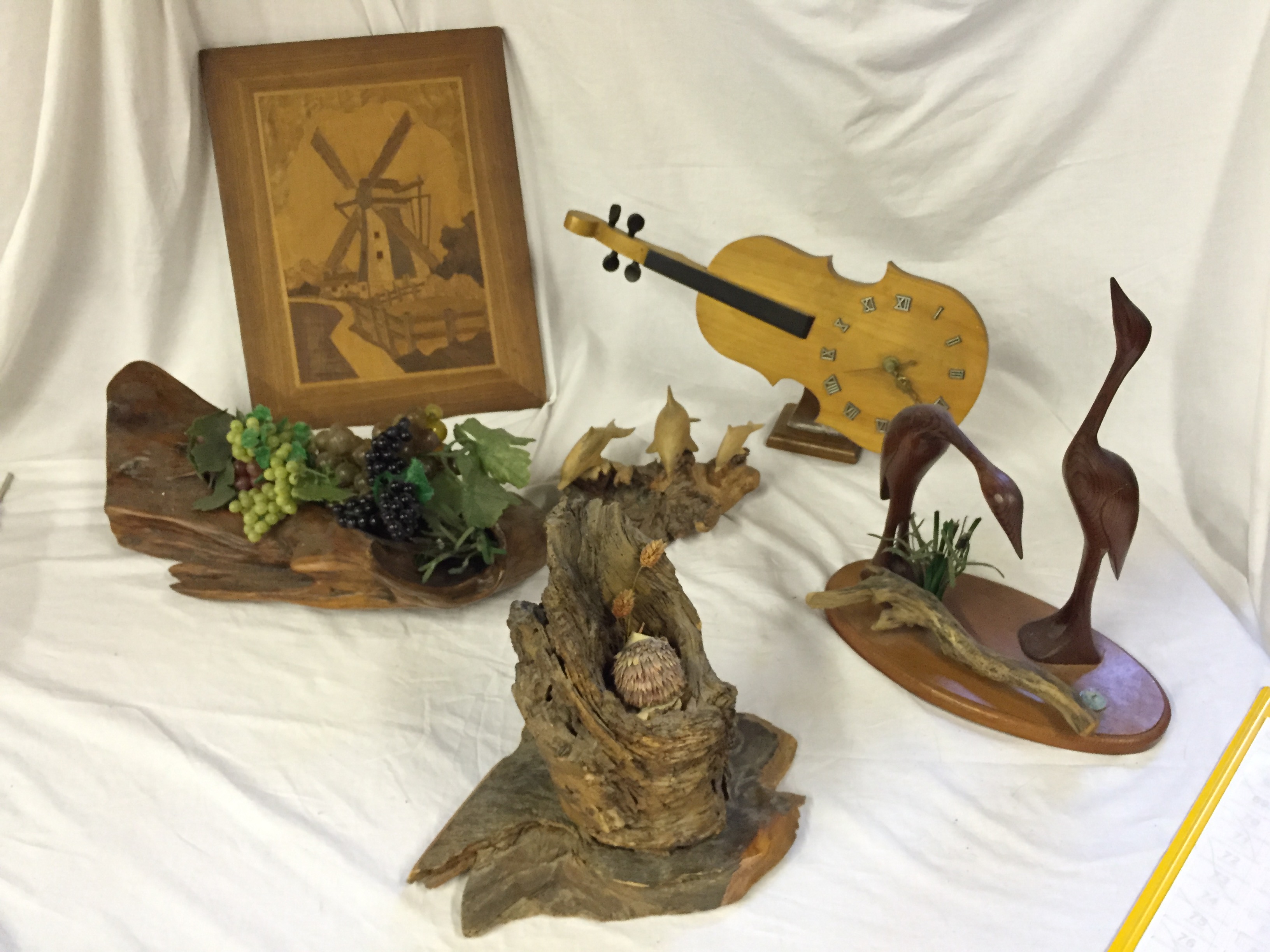 Wooden carvings and ornaments including