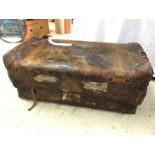 A leather trunk 700 x 400 x 360