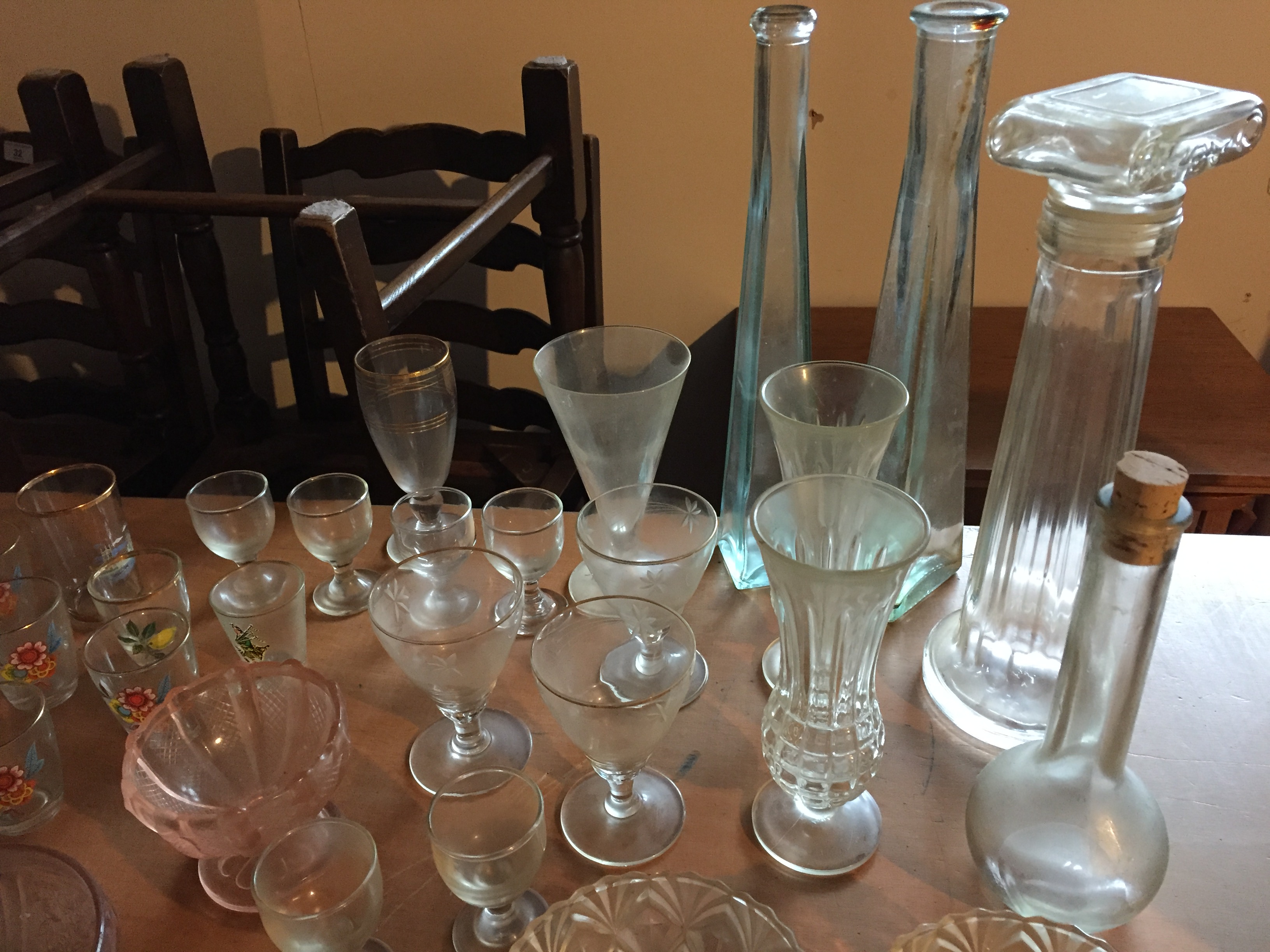 Various glass and two German tankards. - Image 3 of 3