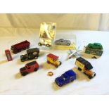 Collectable model toy cars including Lesney, Matchbox king Size, The Saint Volvo P 1800 Corgi.